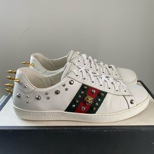 Gucci Mens Ace Punk Low Sneaker